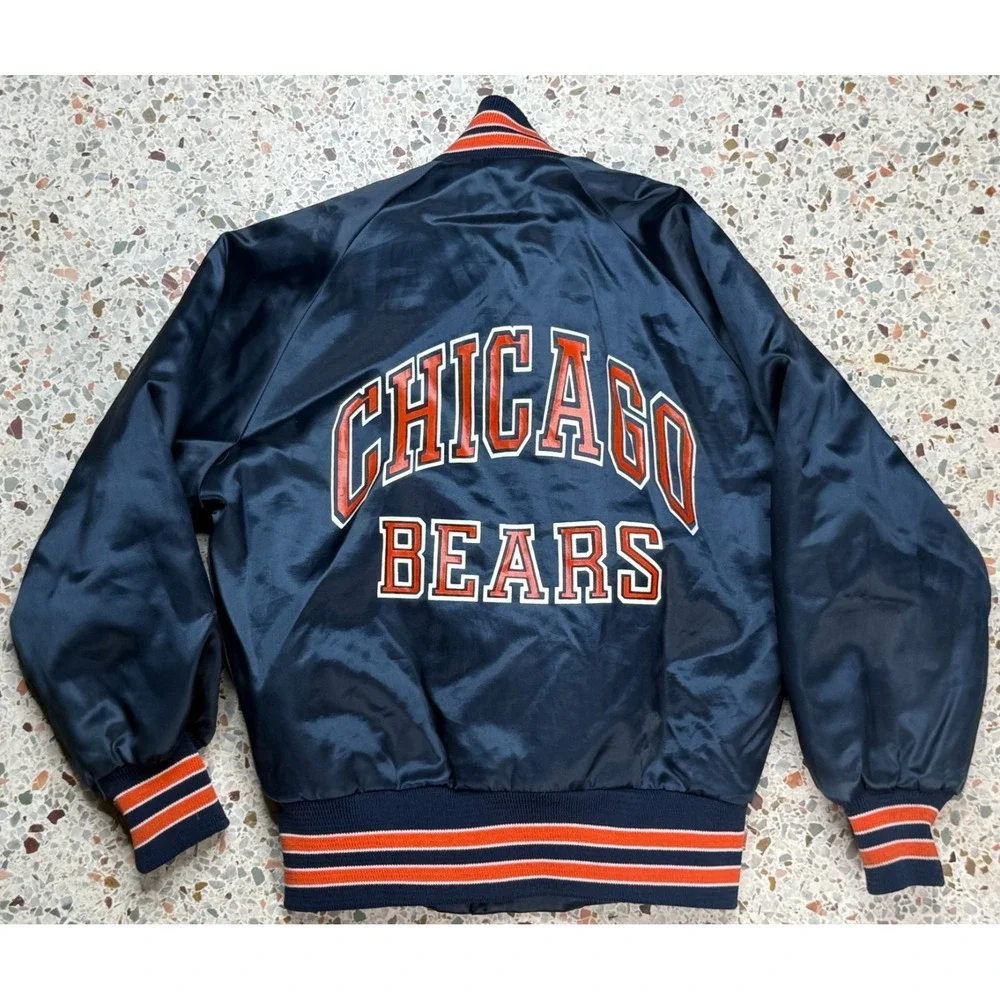 Chalk Line NFL Vintage Chicago Bears Snap Button Toddler Bomber Jacket Size‎ 6/8